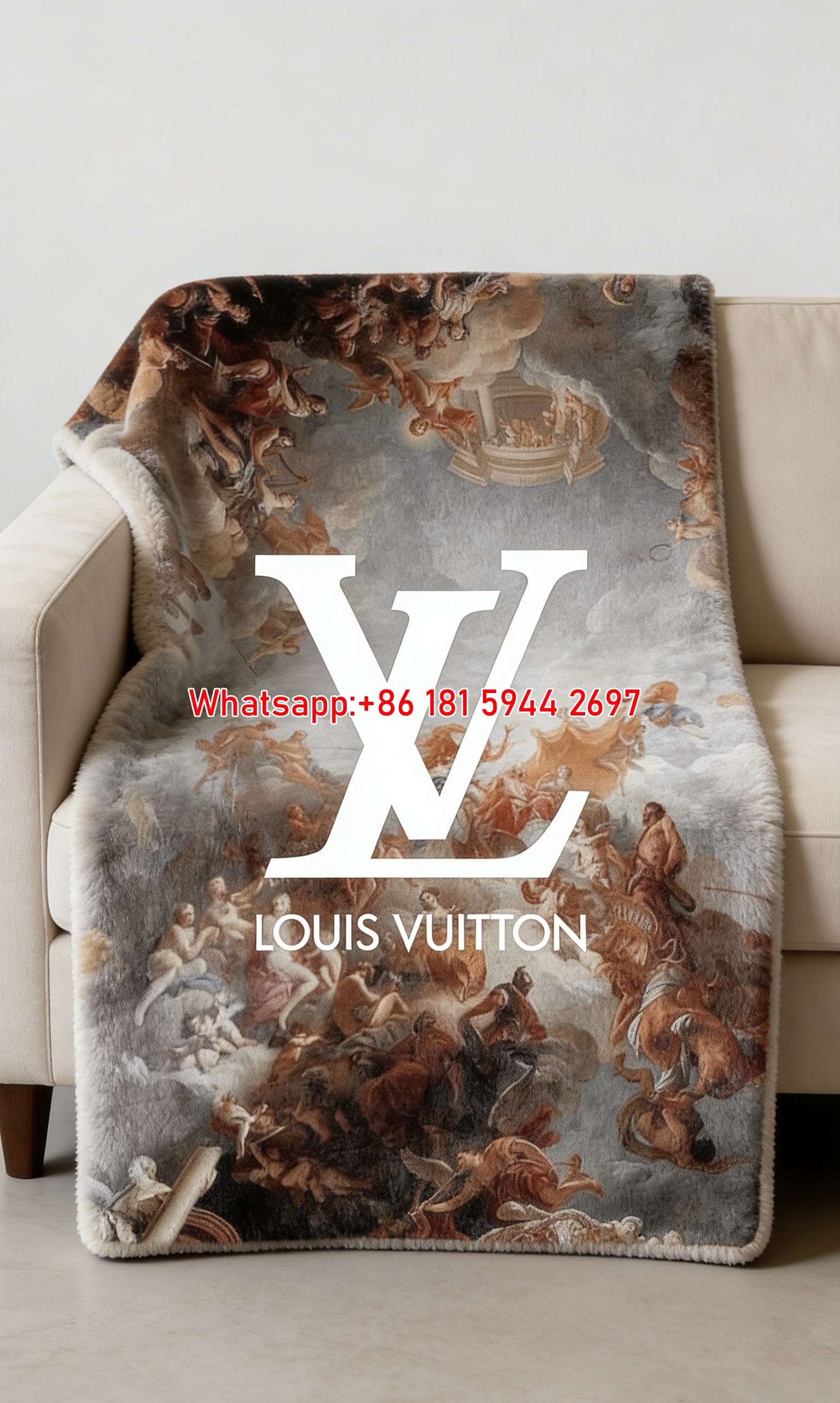 Divine Monogram LV Throw IMG_3148